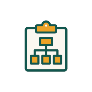Icon representing the TEDS Full Framework Intensive — a structured diagram or layered framework symbolising comprehensive, in-depth supervision training.