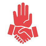 Red upward arrow icon representing growth, progress, and joining a supportive academic community.